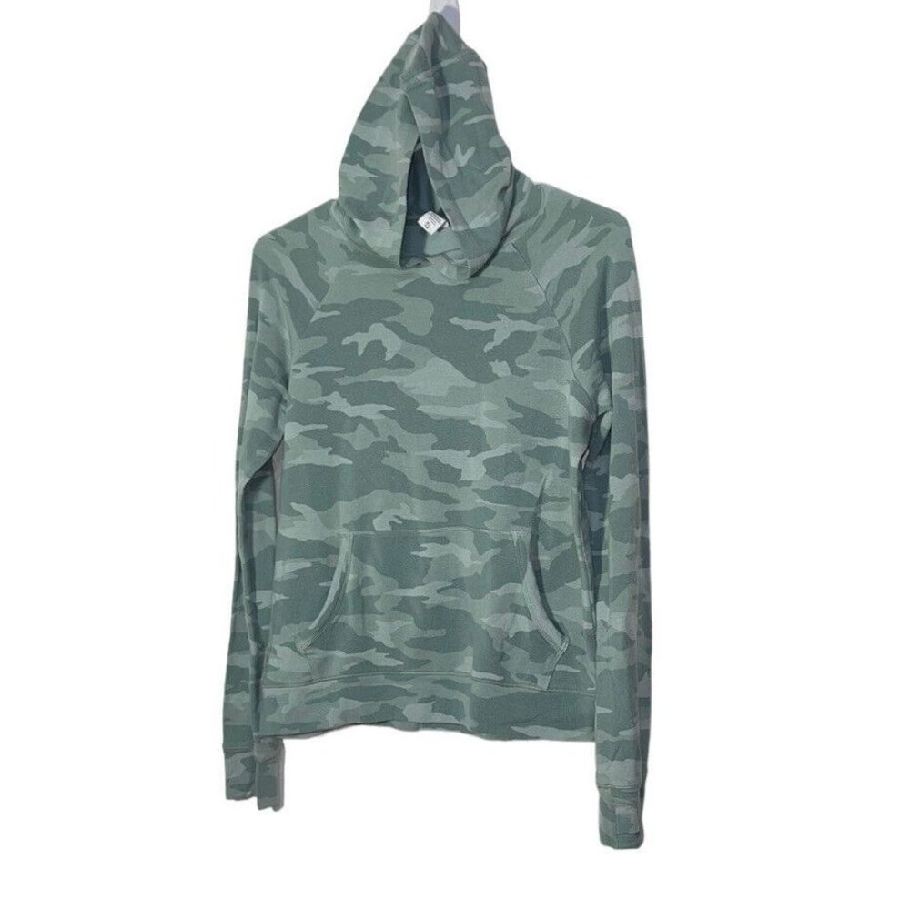 Athleta Girl In Your Element 2.0 Hoodie Xl/14 Camo Long Sleeve Kangaroo Pullover